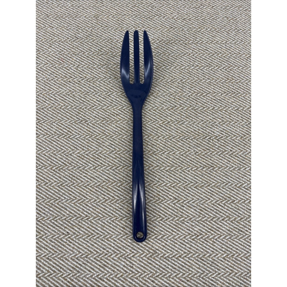 Trudeau Blue Melamine Solid Serving Cooking Fork